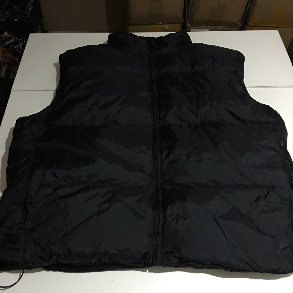 Vintage GAP Down Puffer Vest Jacket Mens 2XL Thick Y2K Navy Blue Fleece Lined